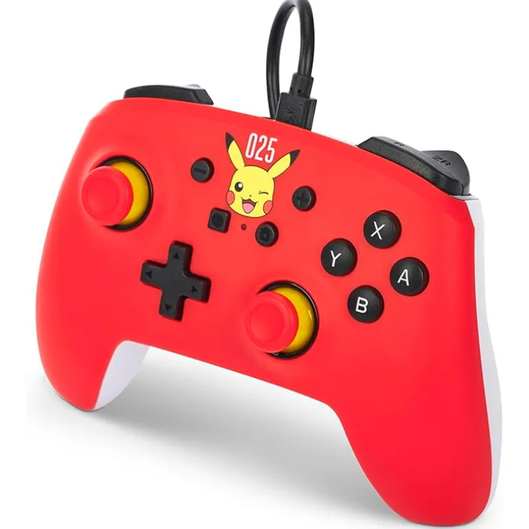 Gamepad PowerA Laughing Pikachu Wired Para Nintendo Switch