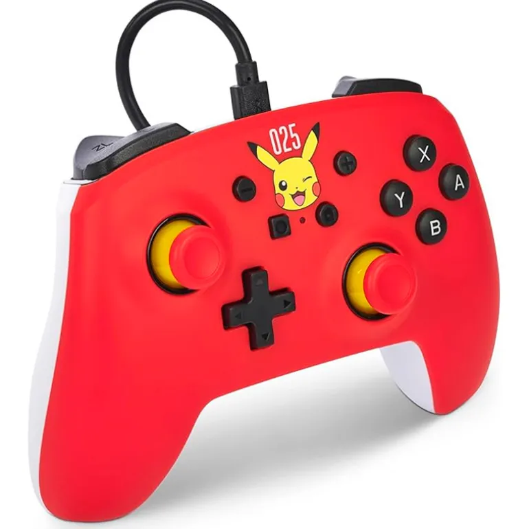 Gamepad PowerA Laughing Pikachu Wired Para Nintendo Switch