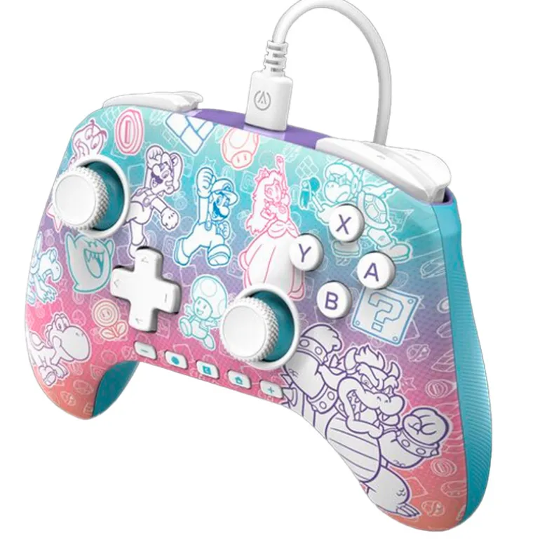 Gamepad PowerA Mushroom Kingdom Avanzado Wired Para Nintendo Switch 2