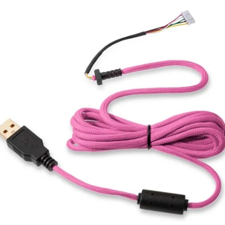 Glorious PC Gaming Race Ascended V2 Majin Pink - Cable Ratón