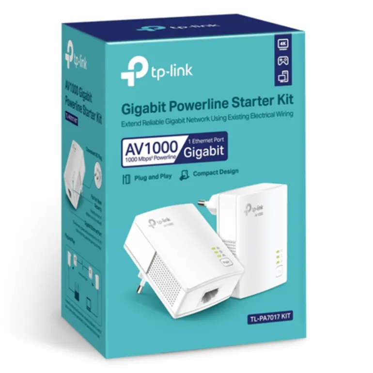 HomePlug TP-Link TL-PA7017 AV1000 Gigabit Powerline Kit