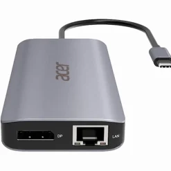 Hub Acer 12 En 1 Type-C Multipuerto Plata