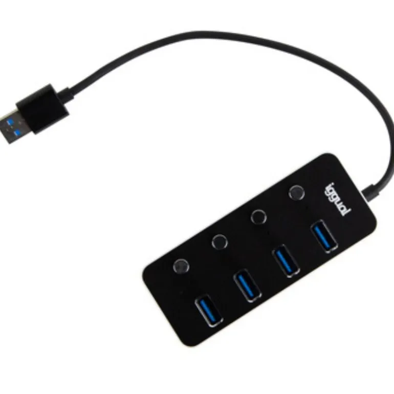 Hub Iggual Tipo A x4 Puertos USB 3.0
