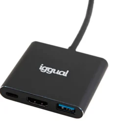 Hub iggual Tipo C 3 En 1 HDMI USB3.0 PD100W