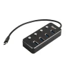 hub Iggual Tipo C x4 Puertos USB 3.0