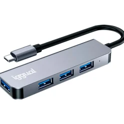 Hub iggual USB 3.0 Tipo C x 4 Puertos USB-A 3.0