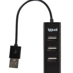 Hub iggual USB 2.0 x 4 Puertos HUB-A-4p