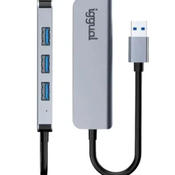 Hub iggual USB-A 3.0 x 4 Puertos USB-A 3.0