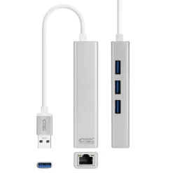 Hub Nano Cable 10.03.0403 USB 3.0 RJ45 a USB-A