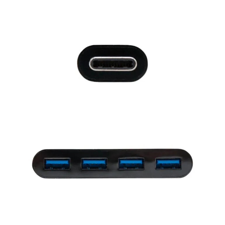 Hub Nanocable USB-C 3.0 a 4 USB 0.10m