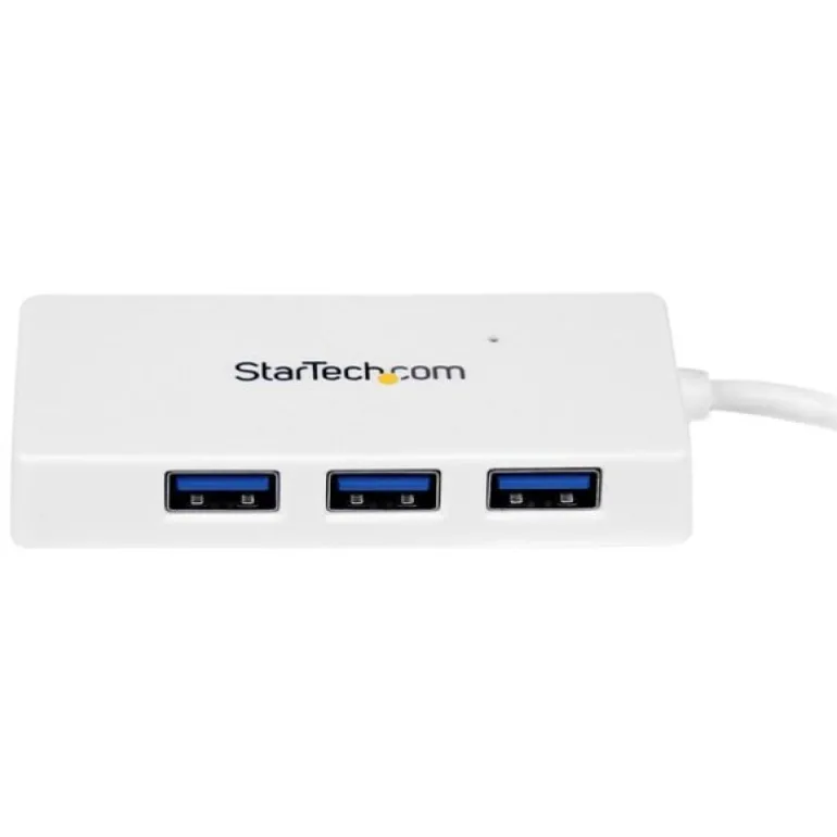 Hub StarTech ST4300MINU3W USB 3.0 Super Speed 4 Puertos Blanco