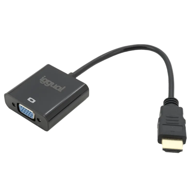 iggual HDMI a VGA + Audio (3.5 mm) - Adaptador