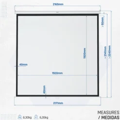 Iggual Mural 200x200 - Pantalla de proyección