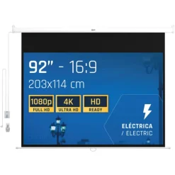 Iggual PSIPS203 Eléctrica Panorámica 203x114cm Control Remoto - Pantalla de Proyección