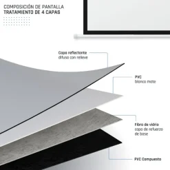 Iggual PSIPS203 Eléctrica Panorámica 203x114cm Control Remoto - Pantalla de Proyección