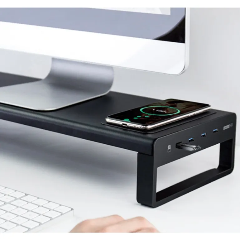 iggual USB 3.0 y Carga inalámbrica - Soporte Monitor