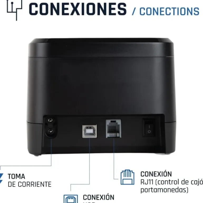 Impresora Térmica iggual TP Easy 58 Negro