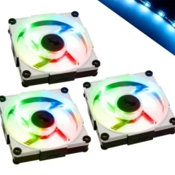 In Win Aurora RGB LED Triple Pack Negro / Blanco - Ventilador 12 cm