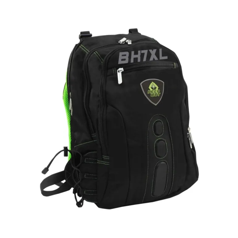 Keep Out BK7GXL 17'' Gaming Negro/Verde - Mochila