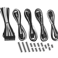 Kit Cables CableMod Classic ModMesh Serie 8+6 Negro Blanco