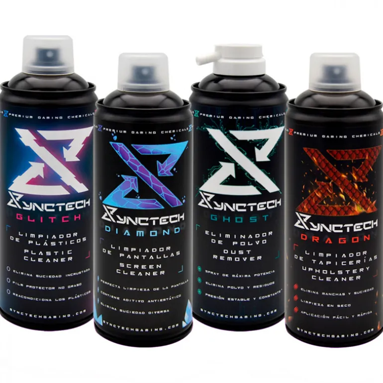 Kit Mantenimiento Gaming Syntech Launch Edition (Pantalla, Teclado, Plásticos, Tapiceria Sillas)