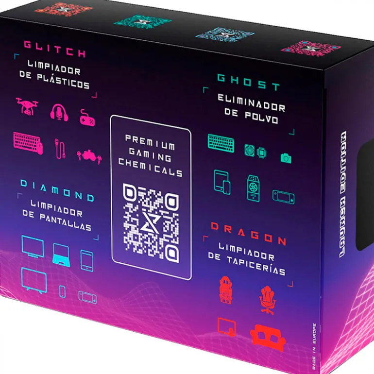 Kit Mantenimiento Gaming Syntech Launch Edition (Pantalla, Teclado, Plásticos, Tapiceria Sillas)