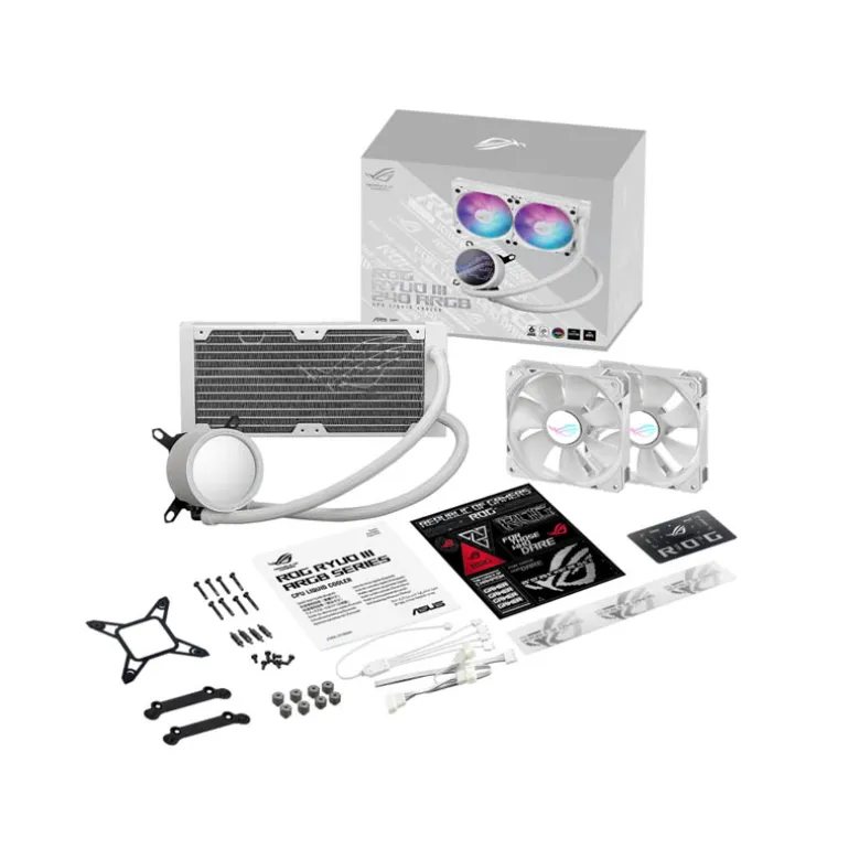 Kit Refrigeración Líquida Asus ROG RYUO III 240 ARGB Blanco