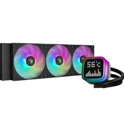 Kit Refrigeración Líquida DeepCool LP360 ARGB 360mm LCD Negro