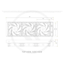Kit Refrigeración Líquida EKWB EK-Nucleus AIO CR360 Lux D-RGB Blanco