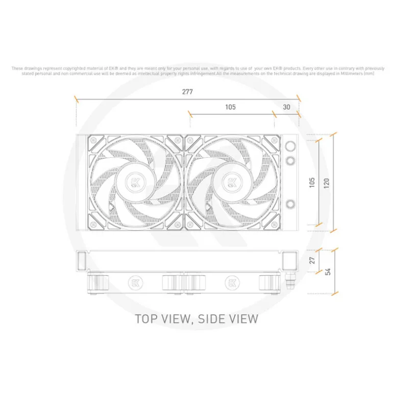 Kit Refrigeración Líquida EKWB EK-Nucleus AIO CR240 Negro