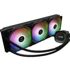 Kit Refrigeración Líquida Gamdias Aura GL360 Lite ARGB 360 Negro