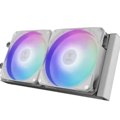 Kit Refrigeración Líquida Gamdias Aura GL240 LCD ARGB Blanco