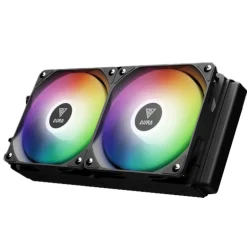 Kit Refrigeración Líquida Gamdias Aura GL240 Lite ARGB 240 Negro
