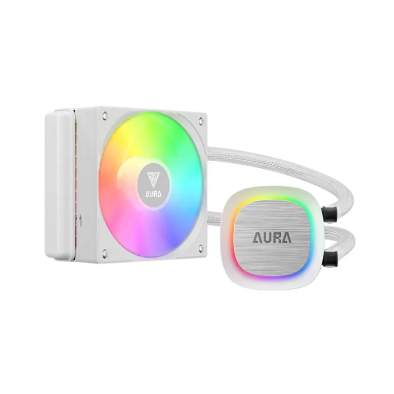 Kit Refrigeración Líquida Gamdias Aura GL120 V2 ARGB Blanco
