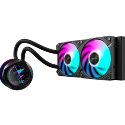 Kit Refrigeración Líquida Gigabyte AORUS WATERFORCE X II 240 ARGB LCD Negro