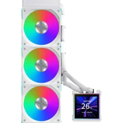 Kit Refrigeración Líquida Lian Li HydroShift II LCD-S ARGB 360CL Blanco