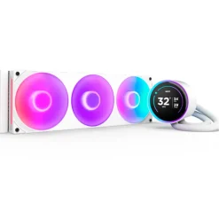 Kit Refrigeración Líquida NZXT Kraken Elite 360 RGB (2025) LCD Display Blanco