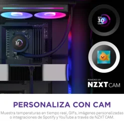Kit Refrigeración Líquida NZXT Kraken Plus RGB 240 LCD Negro