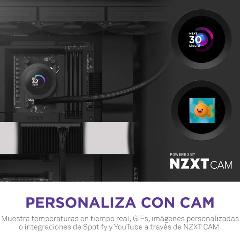 Kit Refrigeración Líquida NZXT Kraken Plus RGB 360 LCD Negro