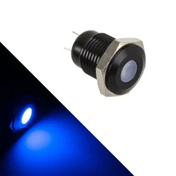 Lamptron SW2001-H 18mm Azul Versión Negra - Led