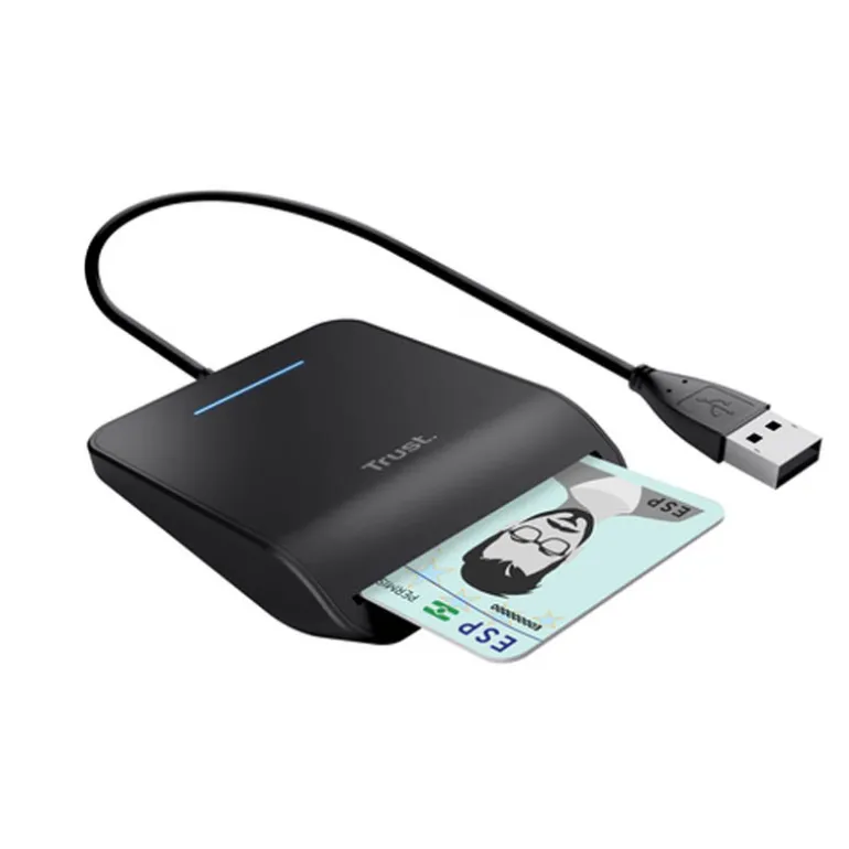 Lector de Tarjetas Trust Primo DNIe CardBus + USB 2.0 Negro