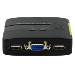 LevelOne KVM 2 Puertos USB + Audio - KVM Switch