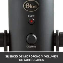 Logitech Blue Microphones Yeti USB Grabación y Transmisión PC Negro - Micrófono