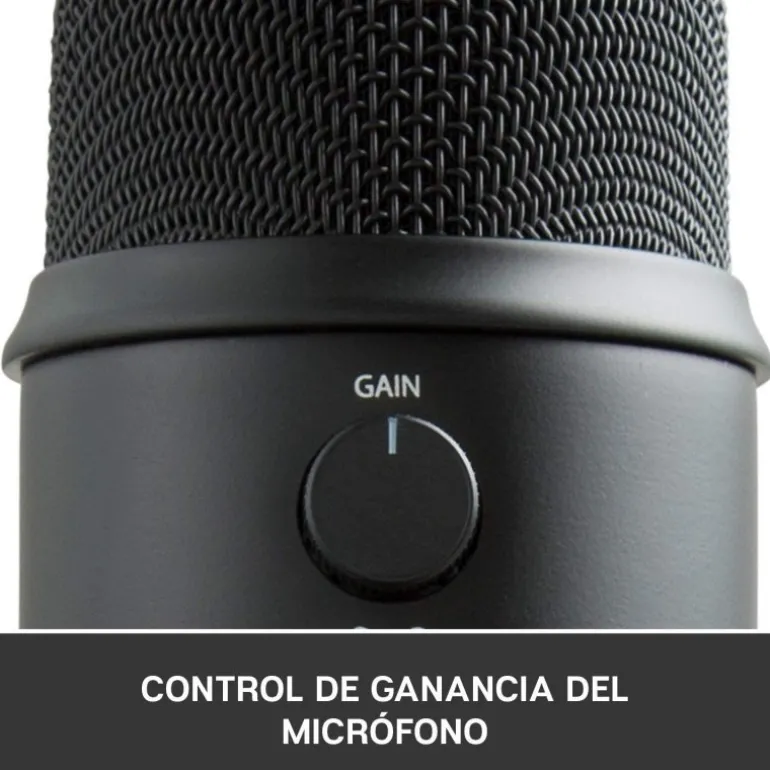 Logitech Blue Microphones Yeti USB Grabación y Transmisión PC Negro - Micrófono