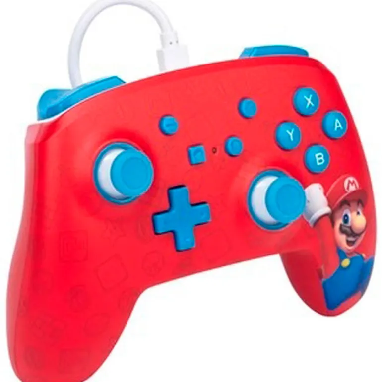 Mando PowerA Mario Woo-Hoo! Wired Para Nintendo Switch