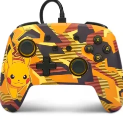 Mando   PowerA Pikachu Storm Wired Para Nintendo Switch