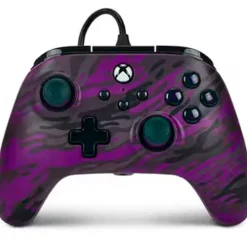 Mando   PowerA Purple Camo Wired Para Xbox Series X/S