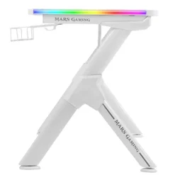 Mars Gaming MGD RGB Carbon Fiber White - Mesa Gaming