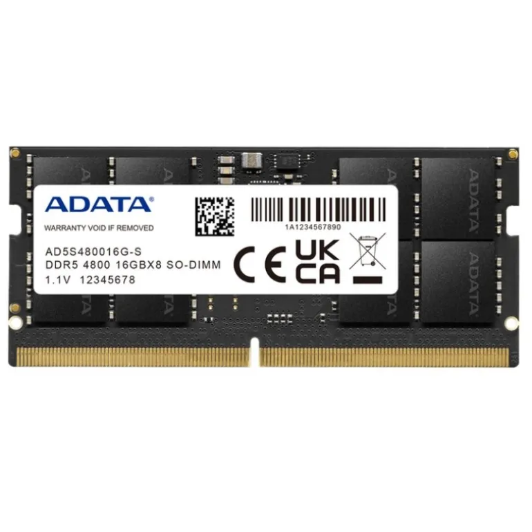 Memoria DDR5 Adata 8GB 1x8GB 4800MHz CL40 SoDIMM