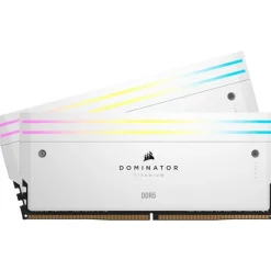 Memoria DDR5 Corsair Dominator Titanium RGB 32GB 2x16GB 6600MHz CL32 XMP Blanco